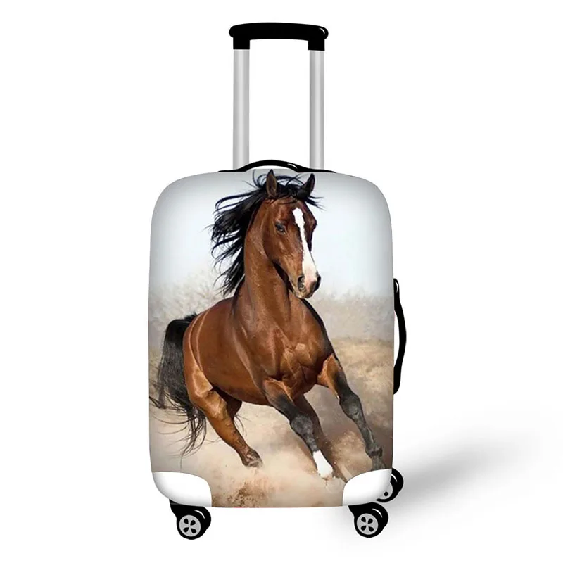 Креативный дизайн защитный чехол для путешествий с принтом лошади, чехол для путешествий, водонепроницаемый портативный чехол для багажника, чемодан, защита от дождя, чехол - Цвет: 6428