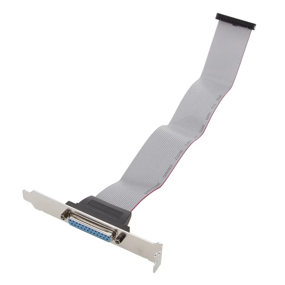 Parallel LPT Printer Port Bracket to Motherboard 25 Pin Female Internal