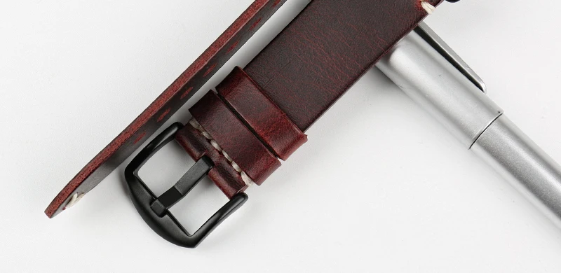 MAIKES пояса из мм натуральной кожи ремешок для Apple Watch группа 44 мм 40 42 мм 38 мм серии 4 3 2 черный браслет iWatch ремешок часов