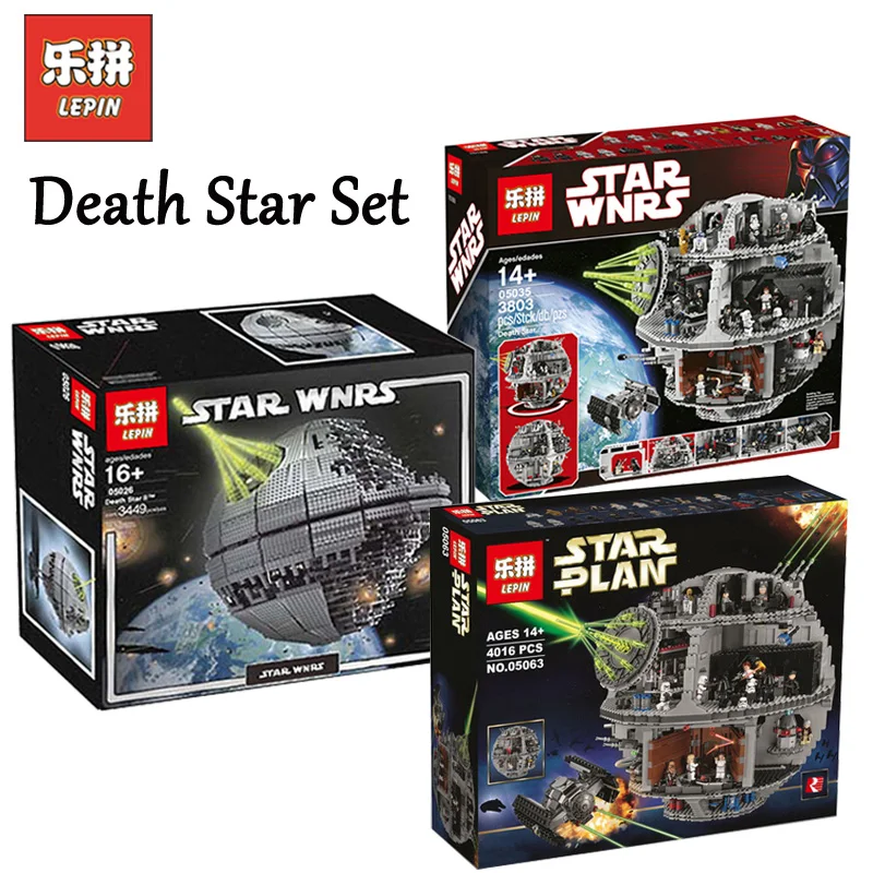 

Lepin Death Star 05026 05035 05063 Model Building Bricks Toys Compatible LegoINGlys 10143 10188 75159 Blocks Birthday Gifts
