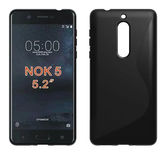 50 шт./лот Мягкий гель ТПУ S линии ТПУ чехол для Nokia 3 для Nokia 5 для Nokia 6 для Nokia 8