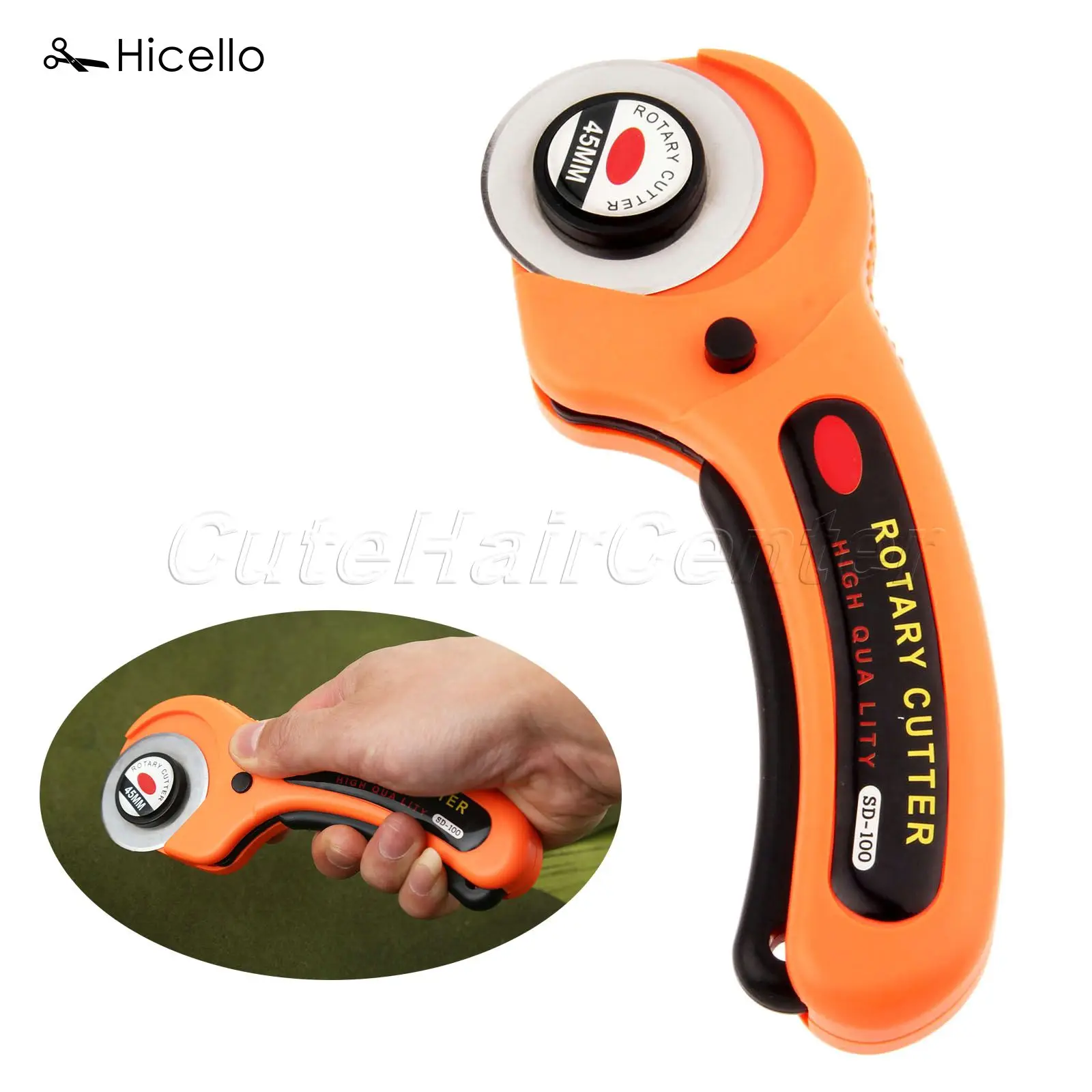 

Hicello 1pcs Tailor Round Cloth Cutting Knife Hand Tools Rotary Carpet Tool Rug Cutting Knife Foot Cloth Leather Cutter 4.5cm