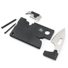 Logic Credit Card Companion with Lens/Compass Survival 10-In-One Tool EDC Pocket Knife Military Molle Multitools Logic Credit Card Companion with Lens/Compass Survival 10-In-One Tool EDC Pocket Knife Military Molle Multitools