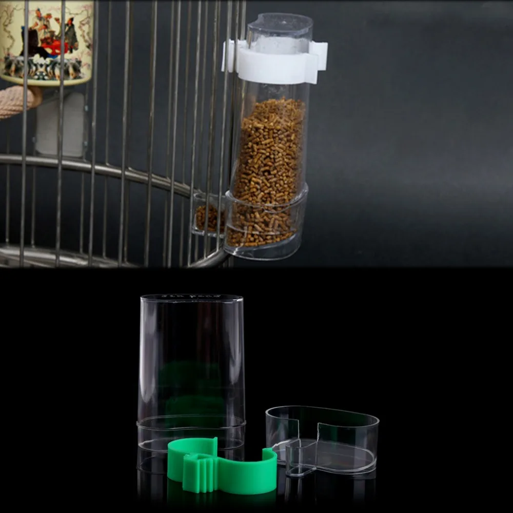 Buy Bird cage Plastic Bird Pet Drinker Food 9x4*13cm
