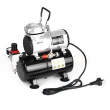 KKmoon распылитель воздушный компрессор с баком 1/6 поршень HP Аэрограф компрессор безмасляный тихий насос высокого давления Татуировка маникюр