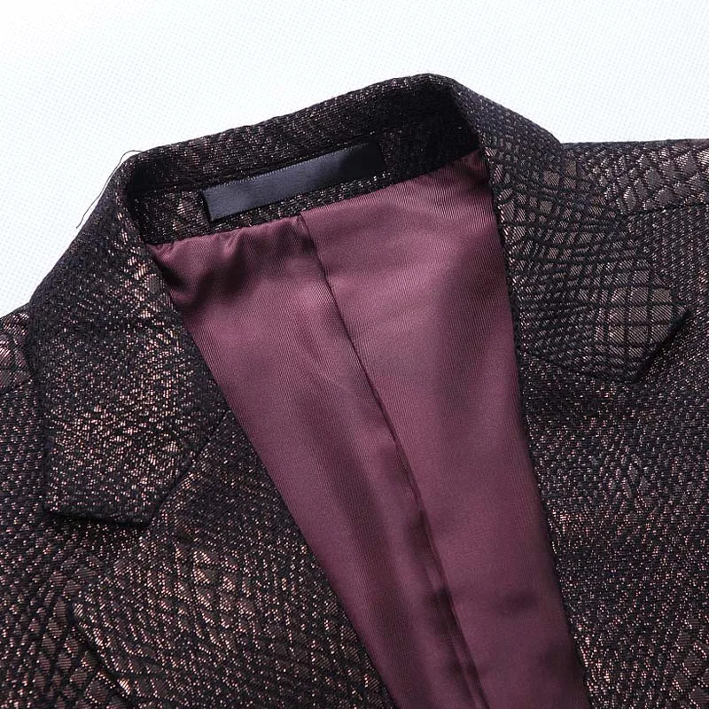 PAULKONTE 2019 New Scale Pattern Man's Jacket Suit Top High Quality Business Casual Trend Wild Single West Mostly Male Blazer PAULKONTE 2019 New Scale Pattern Man's Jacket Suit Top High Quality Business Casual Trend Wild Single West Mostly Male Blazer