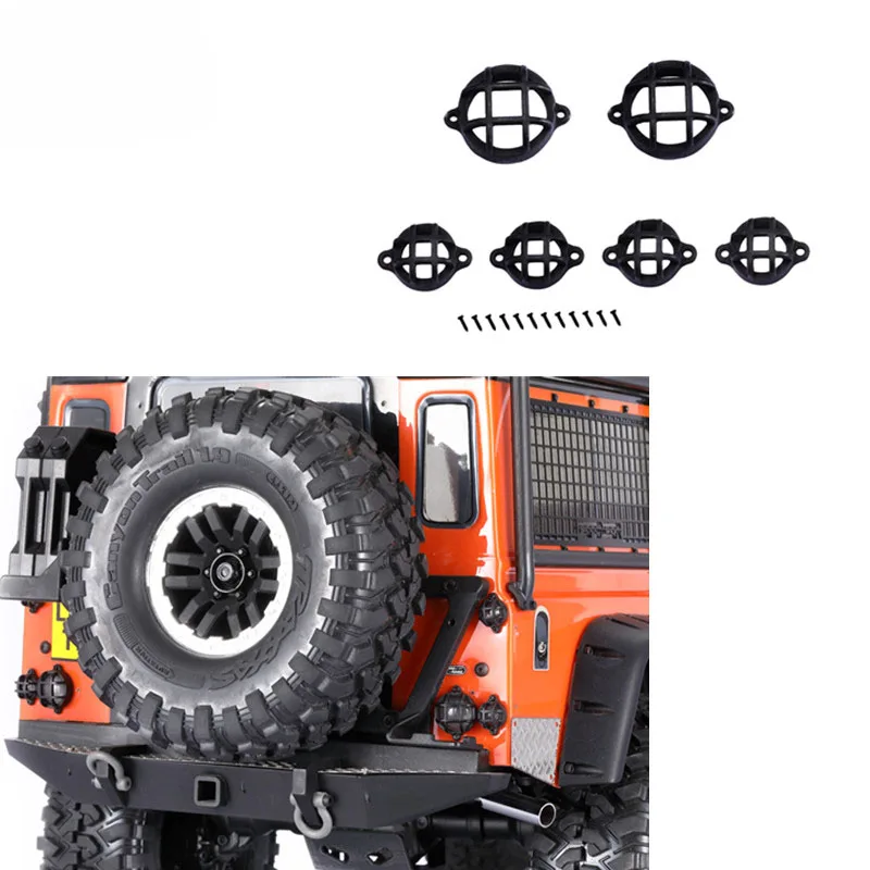 

1Set ABS Taillight Cover Rear Light Box Tail Light Protective Shell Mask for Model Car Traxxas TRX4 D90 D110 Land-rover DEFENDER