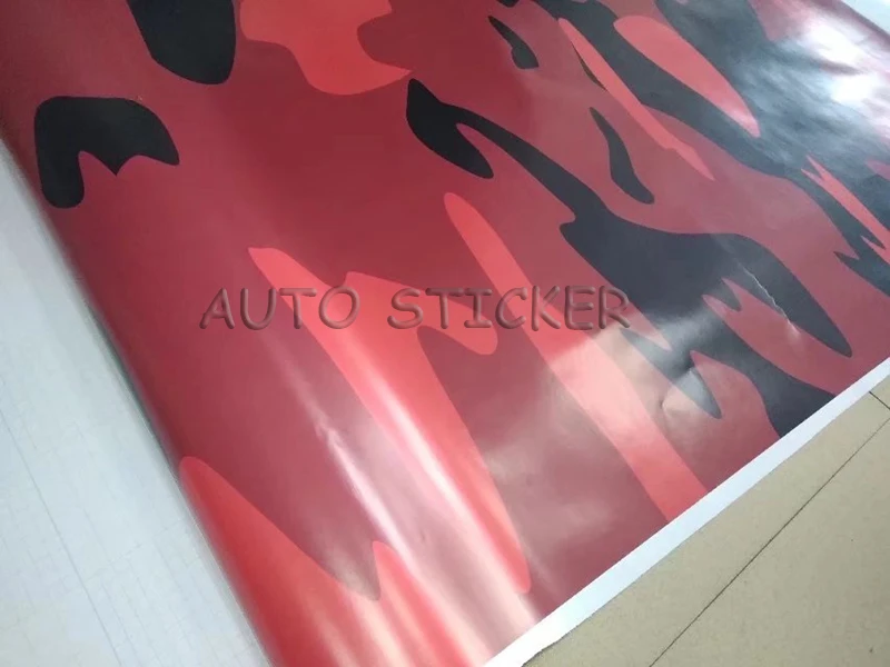 red black big picture camouflage vinyl 55