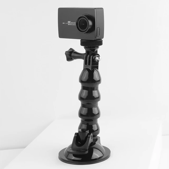 Ventouse avec Bras Flexible et Support Action Cam pour GoPro - 40 cm