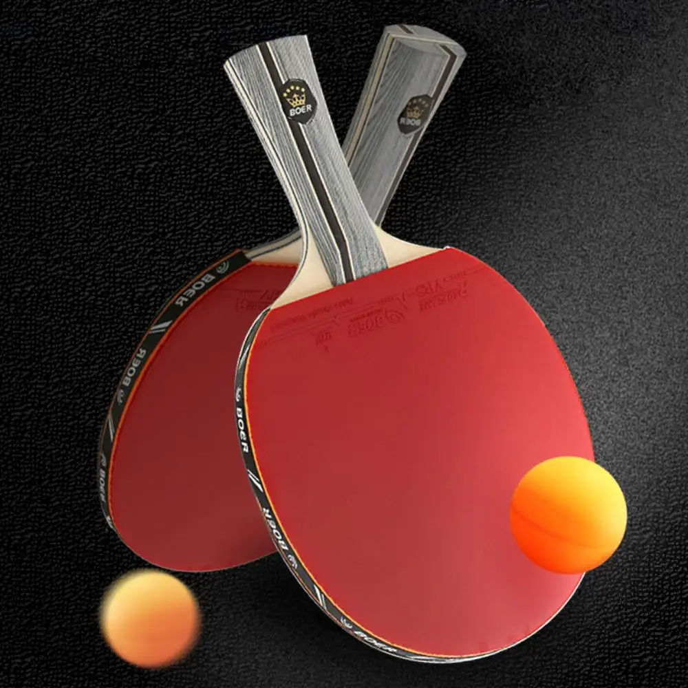 Ракетка для настольного тенниса легкая мощная ракетка для пинг-понга длинная прямая/горизонтальная Рукоятка аксессуары для настольного тенниса