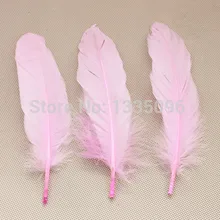 50 шт/розовый от шести до восьми дюймов 15 до 20 сантиметров гусиное перо маска седло Рог процесс шляпа/вечерние