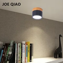 Светодиодный алюминиевый светильник в скандинавском стиле, цветной потолок, Светильники для гостиной, 7 Вт, современные точечные светильники woonden