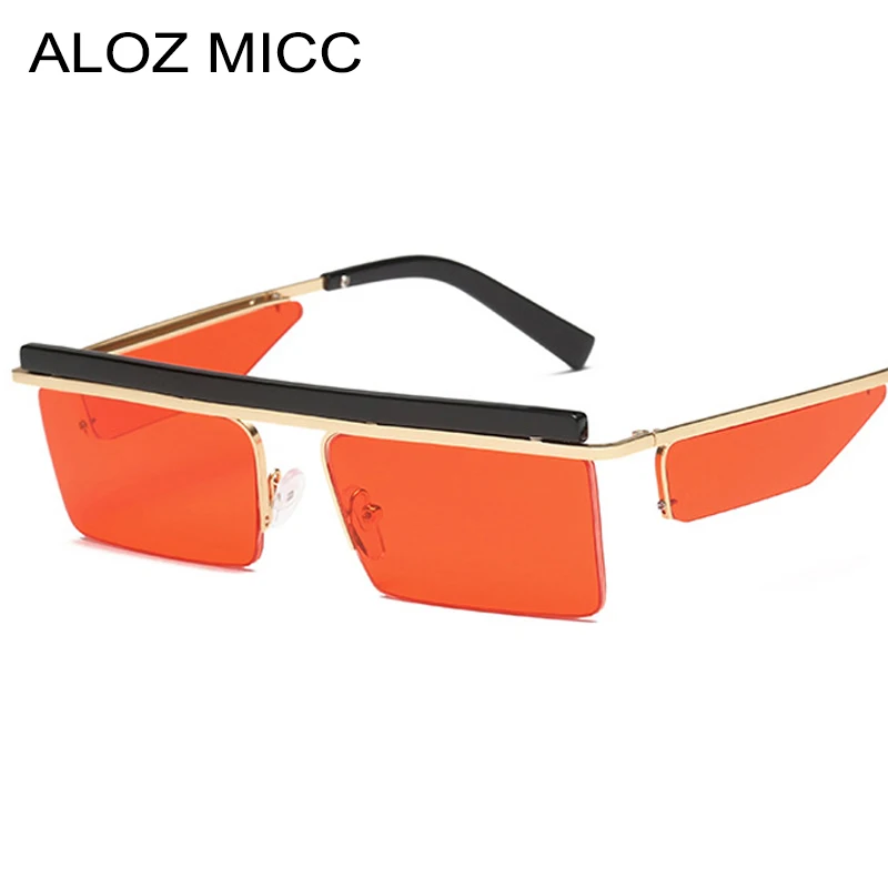 

ALOZ MICC 2018 New Rectangle Sunglasses Women Men Brand Designer Retro Summer Style Square Sun Glasses Lady Goggles Q536