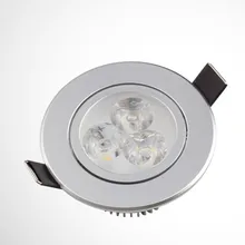 Встраиваемый 3 Вт Светодиодный светильник потолочный светильник с регулировкой яркости холодный | теплый белый 200 V-240 V+ светодиодный драйвер Экспресс 50 шт./лот