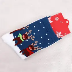 Женские зимние носки, подарок на Рождество теплые мягкие хлопковые носки милый Санта Клаус Олень носки для девочек 18NOV1