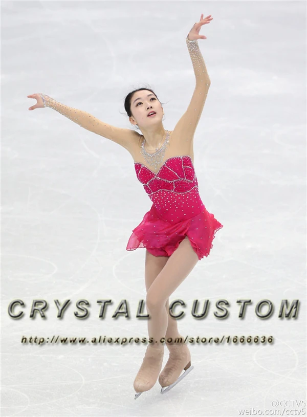 

Custom Figure Skating Dresses For Girls Fashion New Brand Competition Ice Skating Dress DR3348