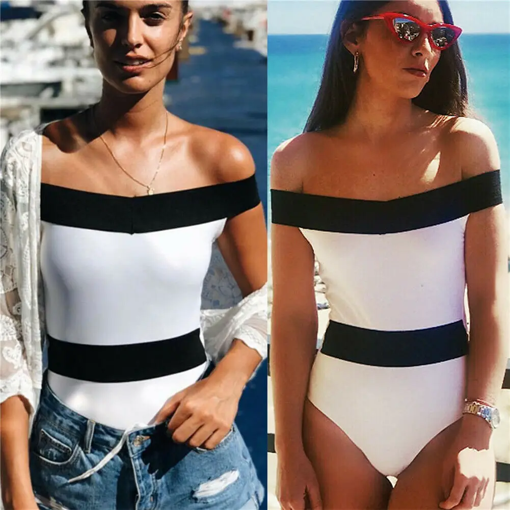 

Women Bandage One Piece Suits Bikini Monokini Push Up Padded Bra Swimwear Swimsuit