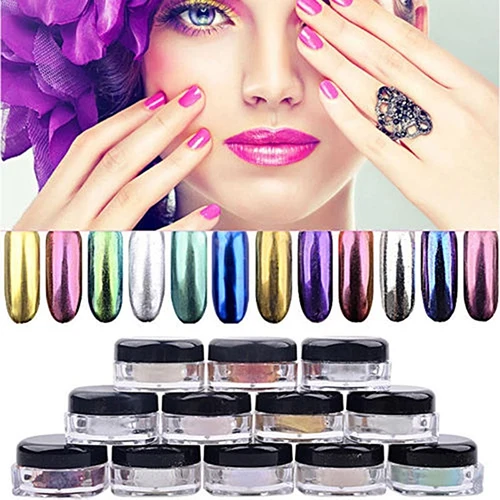 

11.11 ! Fashion Shinning Mirror Chrome Effect Gorgeous Nail Art Dust Glitter Powder Fast Shipping