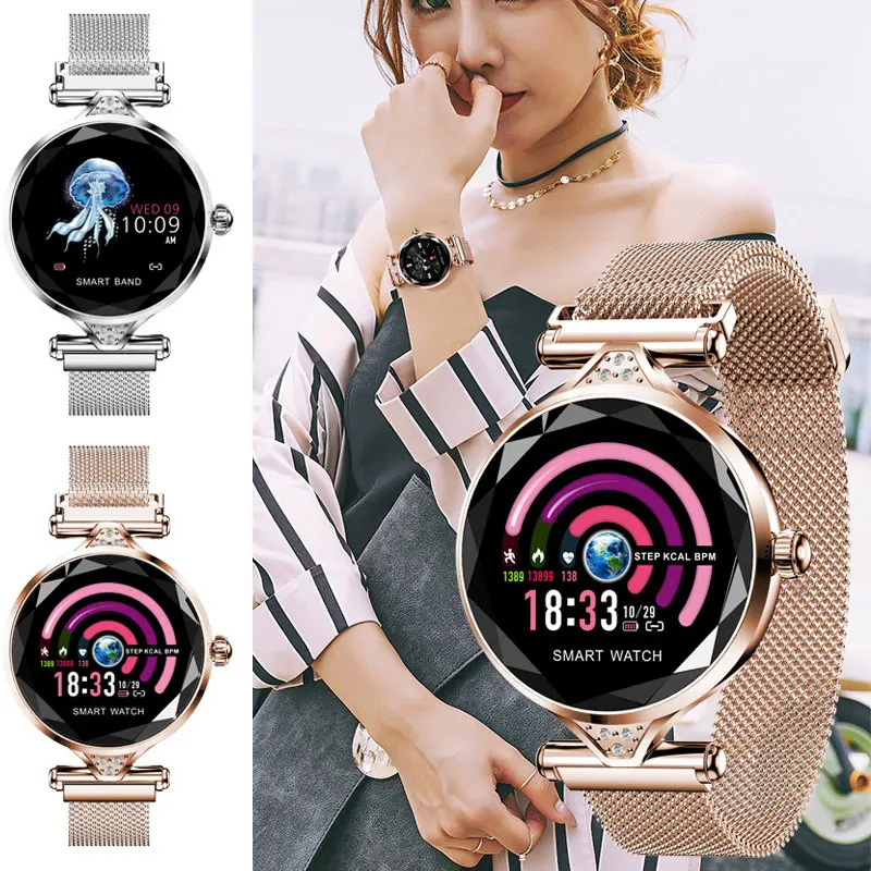

1 Pcs Women Smart Watch Bracelet Bluetooth Heart Rate Monitor Pedometer for Android iOS @M23