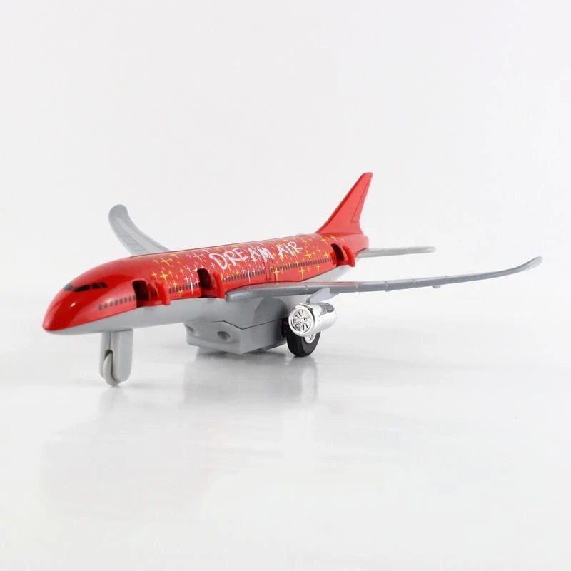Freeshipping Children Dream Air Bus diecast Metal Plane Toy Sound