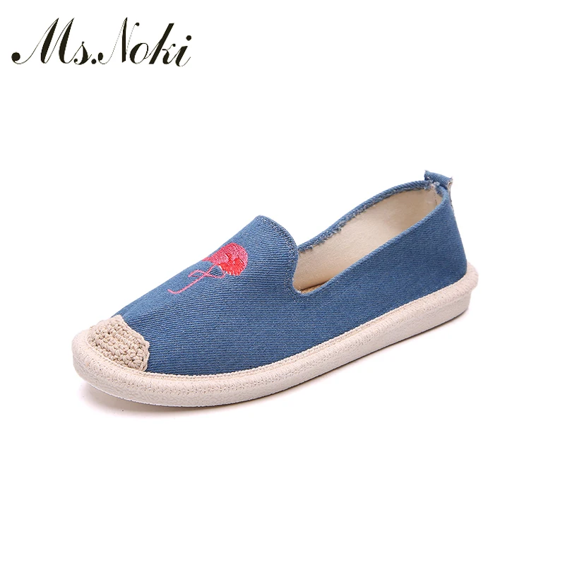 Ms. Noki/ летние женские сандалии на плоской подошве; Женская тканая обувь; обувь на плоской подошве; Вьетнамки; женские сандалии для отдыха; - Цвет: Синий
