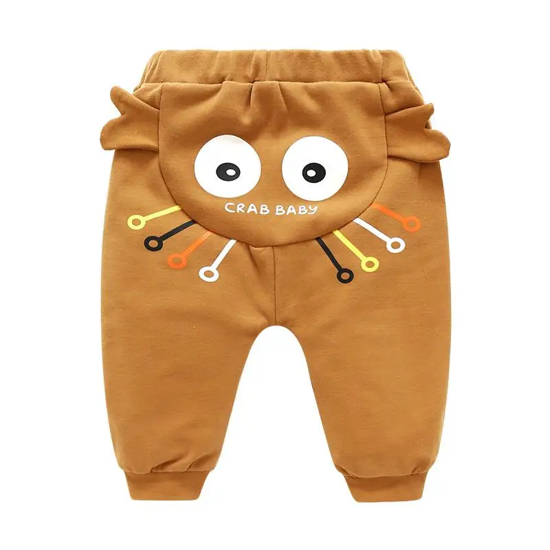 

Winter Baby Boys Girls Guard Belly Trousers Warm High Waist Cartoon Pants Infant Baby PP Pants 3 6 9 12 18 months