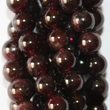 

Genuine Garnet Beads - Round 6 mm Gemstone Beads - Full Strand 15 1/2", 60 beads, A-Quality