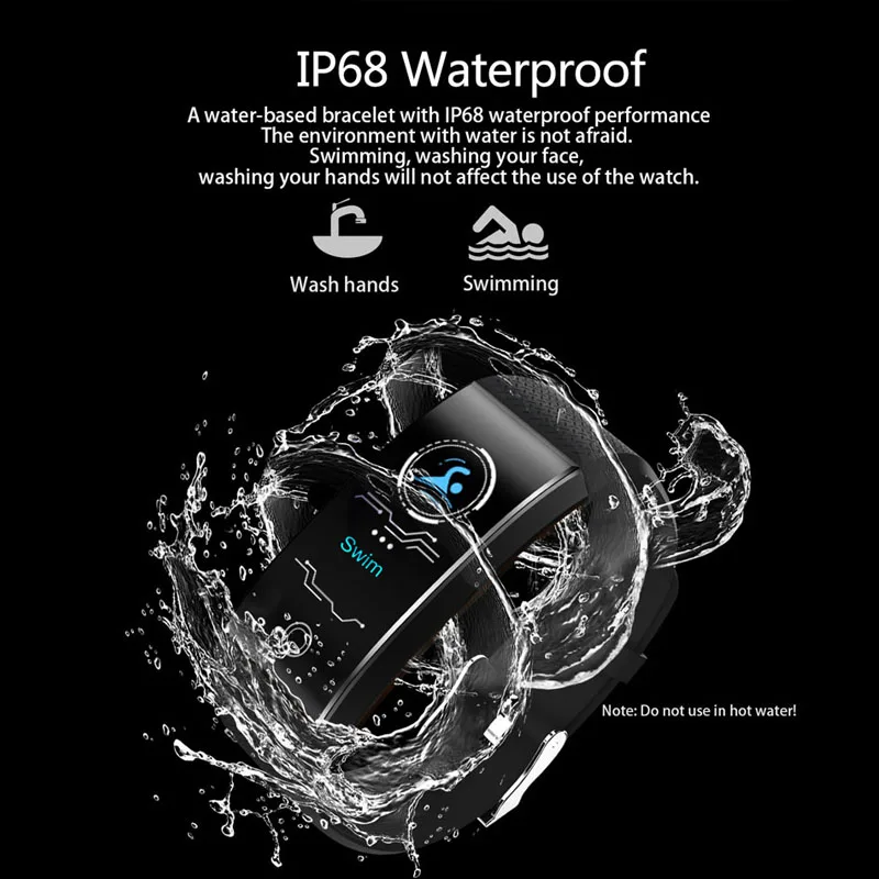 2019 New Heart Rate Monitoring Couple Watches Hot Sports Smart Watch Men Waterproof Watch Women Smart Bracelet Relogio Masculino