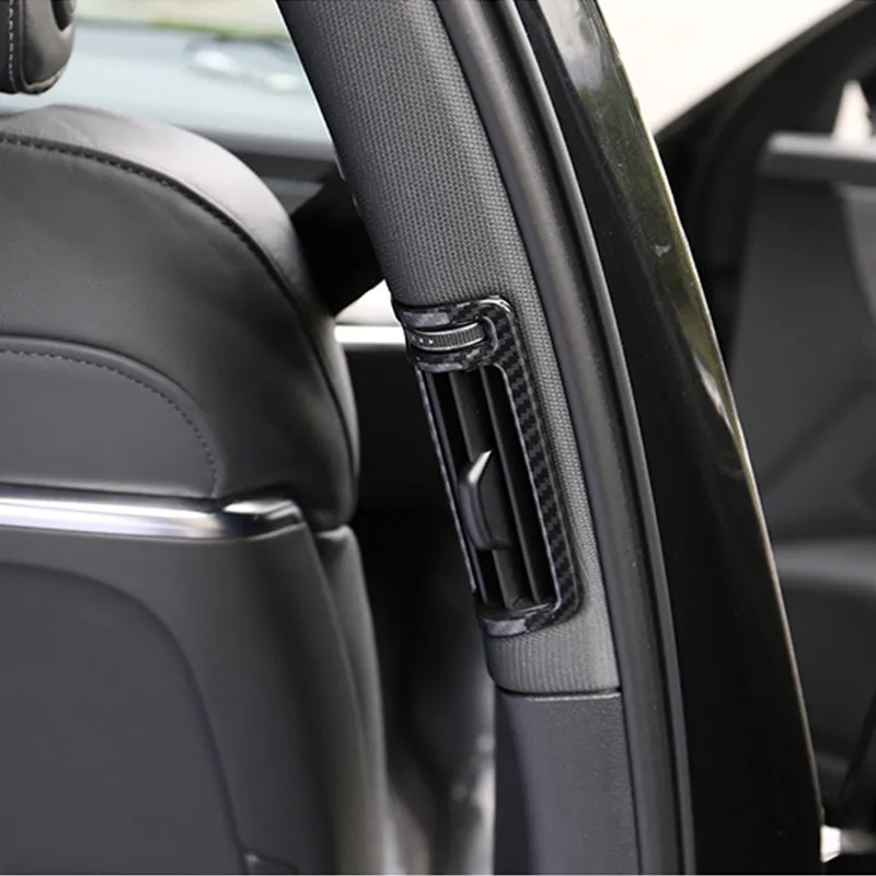 ABS B столб рамка для кондиционера украшения крышка отделка 2 шт. для Audi A6 C8 аксессуары для салона автомобиля
