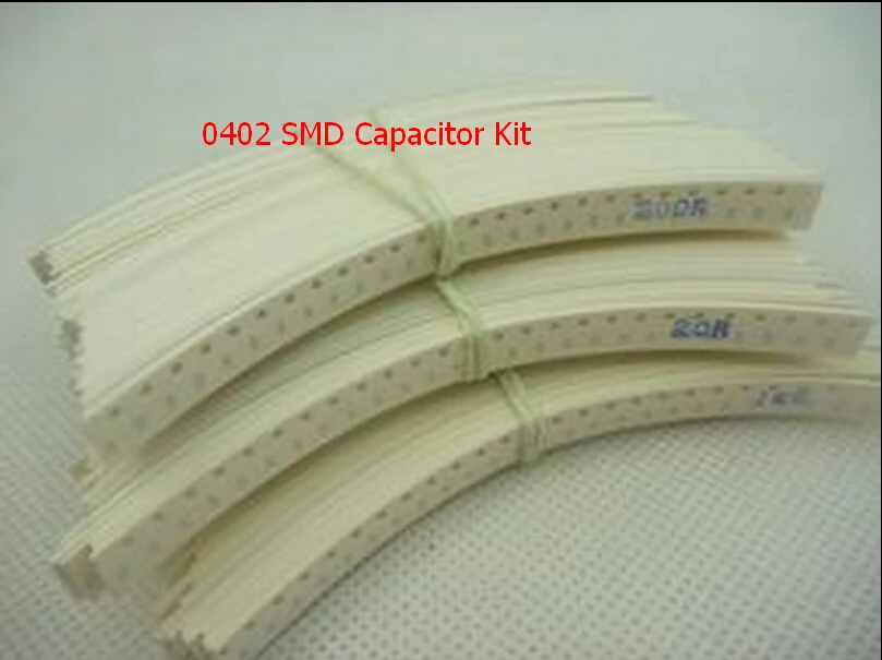 Hot sale! 0402 SMD Capacitor Kit Assorted Kit 1pF1uF,49valuesX50pcs