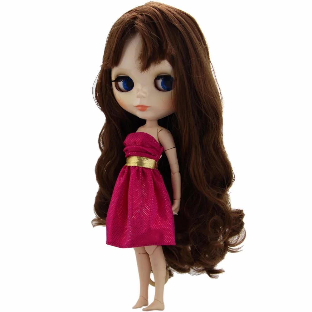Случайный 1 комплект милое девичье мини платье наряд пальто повседневная одежда для Blythe Doll для Kurhn 11,5 дюймов Детские игрушки