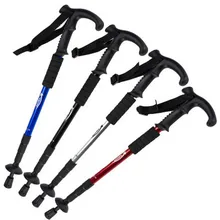 Kabuda 4-х секционная телескопическая походная трость со внутренним, вращающимся затвором набор инструментов для выживания в походных условиях оружие для самообороны Пеший Туризм аксессуары телескопическая дубинка