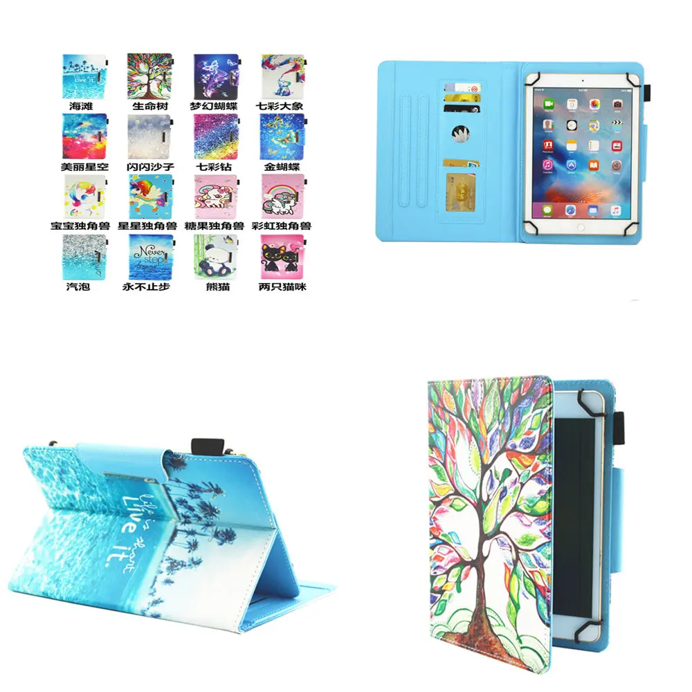 

For Samsung Galaxy Note 10.1 2012 GT-N8000 N8000 N8010 N8020 PU Leather Stand 10.1" Inch Universal case Protective Tablet Cover