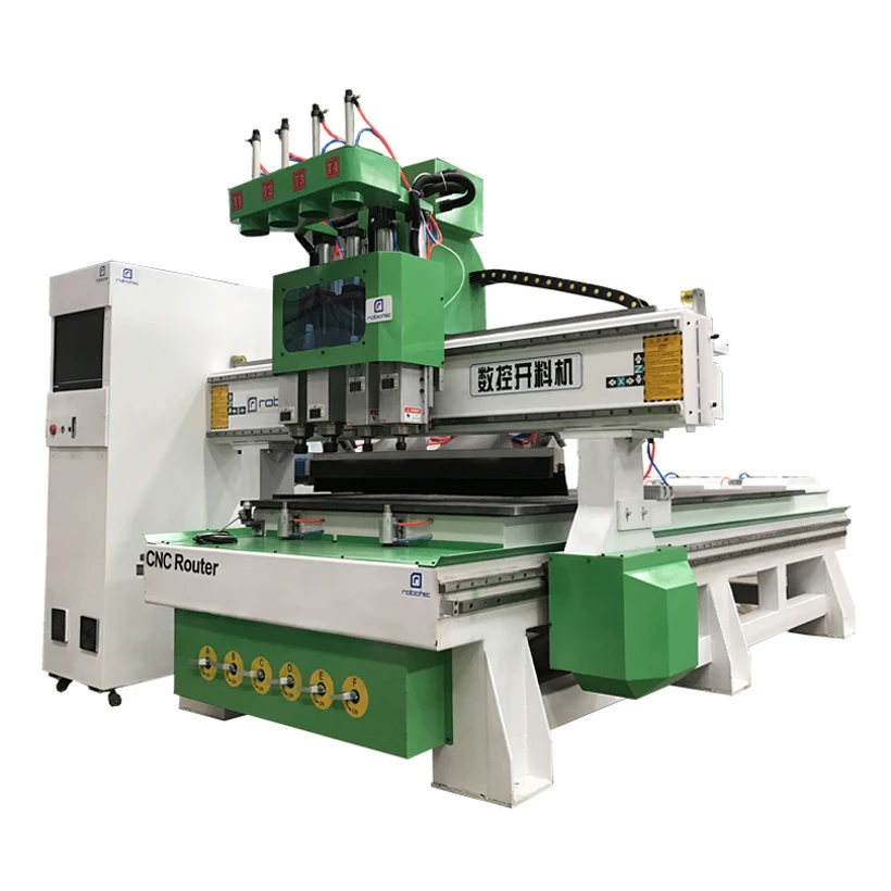 4 Оси cnc деревянная бурильная фреза мульти головка 4*8 футов ATC гравировальный