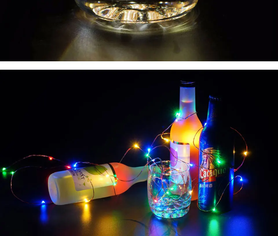 button battery powered cooper wire led string light strip decoration christmas wedding party (19)