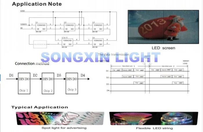 50 шт. APA106 F5 5 мм RGB светодиодный чип Интегрированный RGB светодиодный s(как WS2812B) APA106 круглый головной убор полноцветный светодиодный s