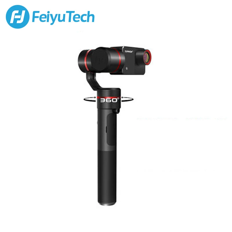 Feiyu Tech Summon+ 3-осевой Ручной Бесщеточный Gimbal стабильзатор Камеры Стабилизированный 4 К 1080 P Действий Камеры 16 Мегапикселей 2.0 Дюймов HD Дисплей