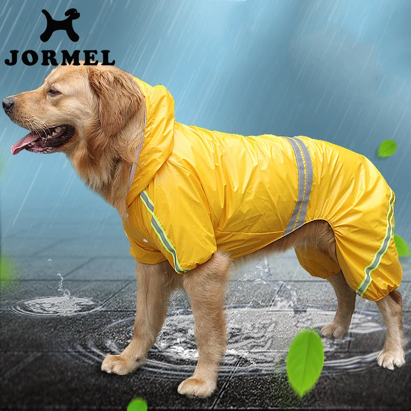 

JORMEL Waterproof Reflective Dogs Raincoat Dog Coat Jacket Pet Clothes For Small Medium Large Dogs