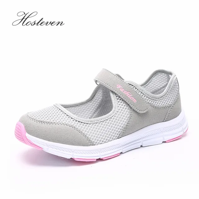 Hosteven Women Shoes Casual Sport Flats Fashion Shoes Walking Spring Summer Loafers Breathable Air Mesh Walking Shoes