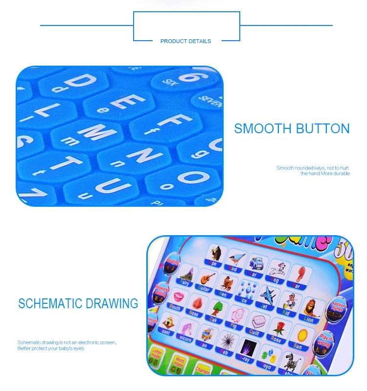 Máquina de Aprendizagem do Alfabeto Presente das Crianças dos Desenhos Animados de Dobrar Inglês Língua Pronúncia Computador Tablet Bebê Brinquedos Educativos Mod. 337395 4 Brinquedos e hobbies