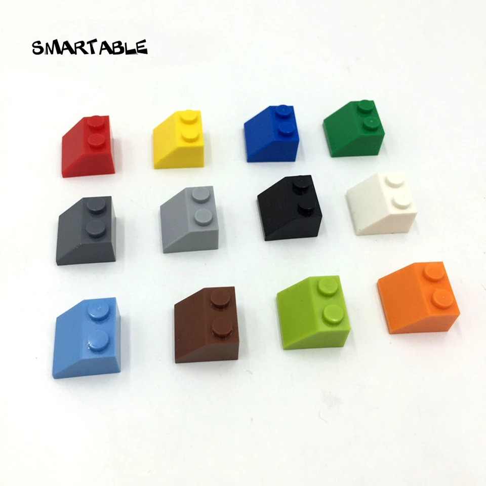 Smartable pente brique 45 2X2 blocs de construction pièces apprentissage jouets pour créatif Compatible toutes les marques 3039 MOC jouets 90 pièces/lot (lot de 90)