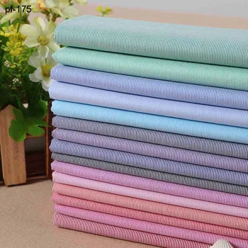 

Shirt fabric fine stripe men's yarn dyed cotton nylon elastic fabric DIY fabric casual wear
