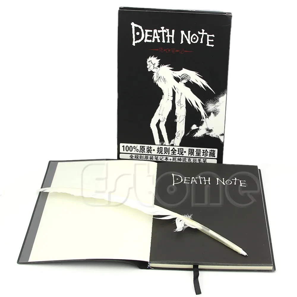 

New Death Note Cosplay Notebook & Feather Pen Book Animation Art Writing Journal