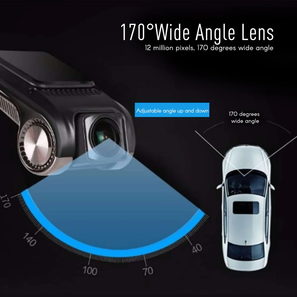 Dash Cam 1080 P FHD Автомобильный dvr камера видео рекордер ADAS g-сенсор Мини Автомобильный dvr камера