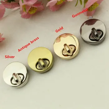 

2017 Metal Purse Twist Locks 2 cm Four Colors 50 pcs DIY Handbags Accessories Maleta Ferramenta Purse Hooks Metal Bag Locks