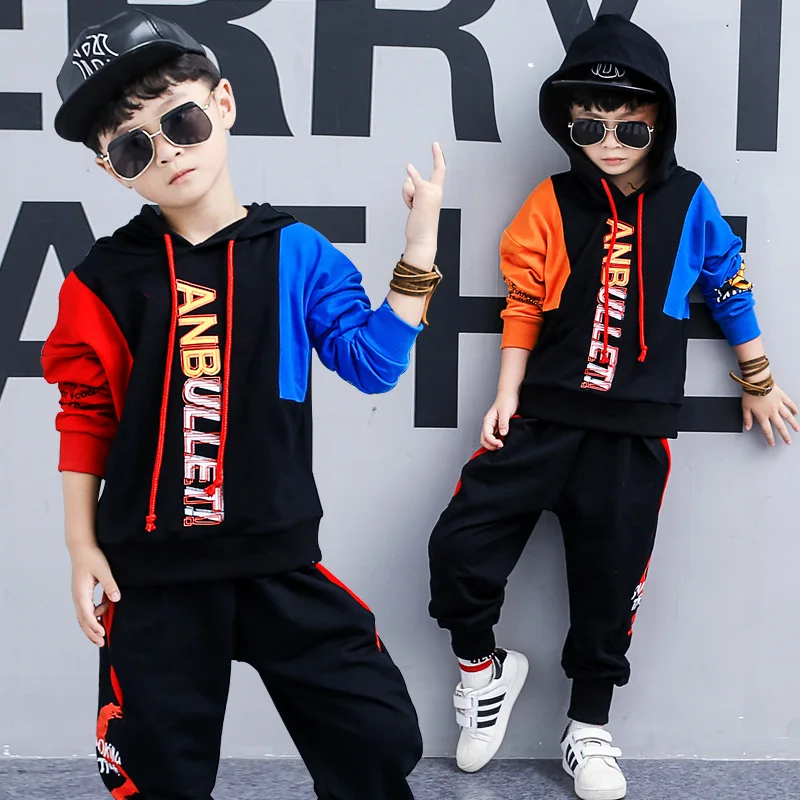 

Boys' spring suit 2019 new Korean version of children's clothing boys' fashion long sleeve sport two-piece suit