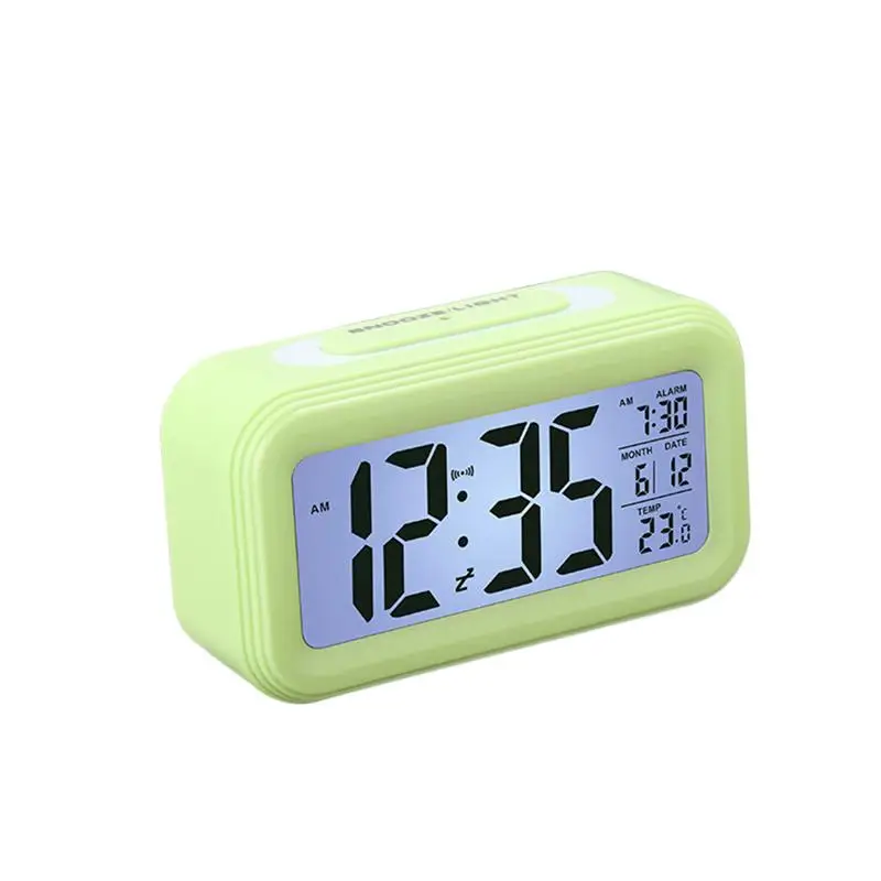 Creative Battery Operated LCD Temperature Display Nightlight Digital