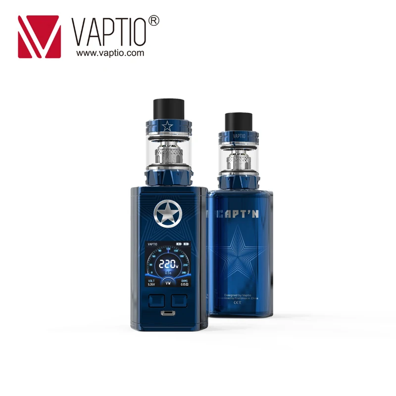Vaptio Captain Kit с 2 0/4 0 мл атомайзертоп наполненный модом электронной сигареты 510