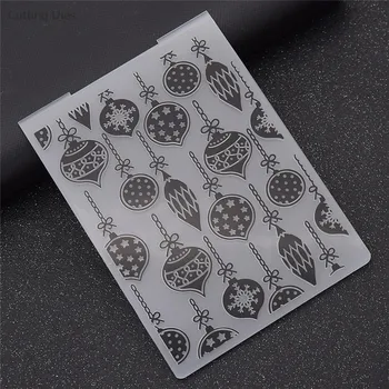 

Holiday Decoration Plastic Embossing Folders For Diy Scrapbooking Card Album Plastic Template Making Crafts