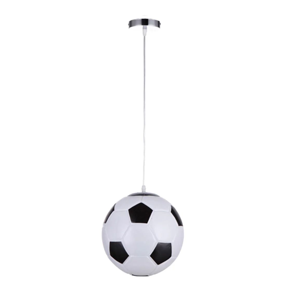 

Iguardor Football Chandelier Ceiling Lamp for Children Room Decor Black Soccer Type
